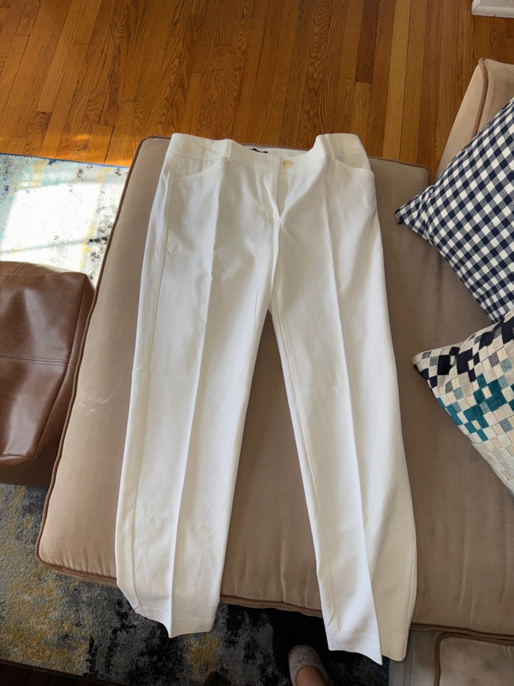 Talbots White Hampshire Ankle Pants - Size 6